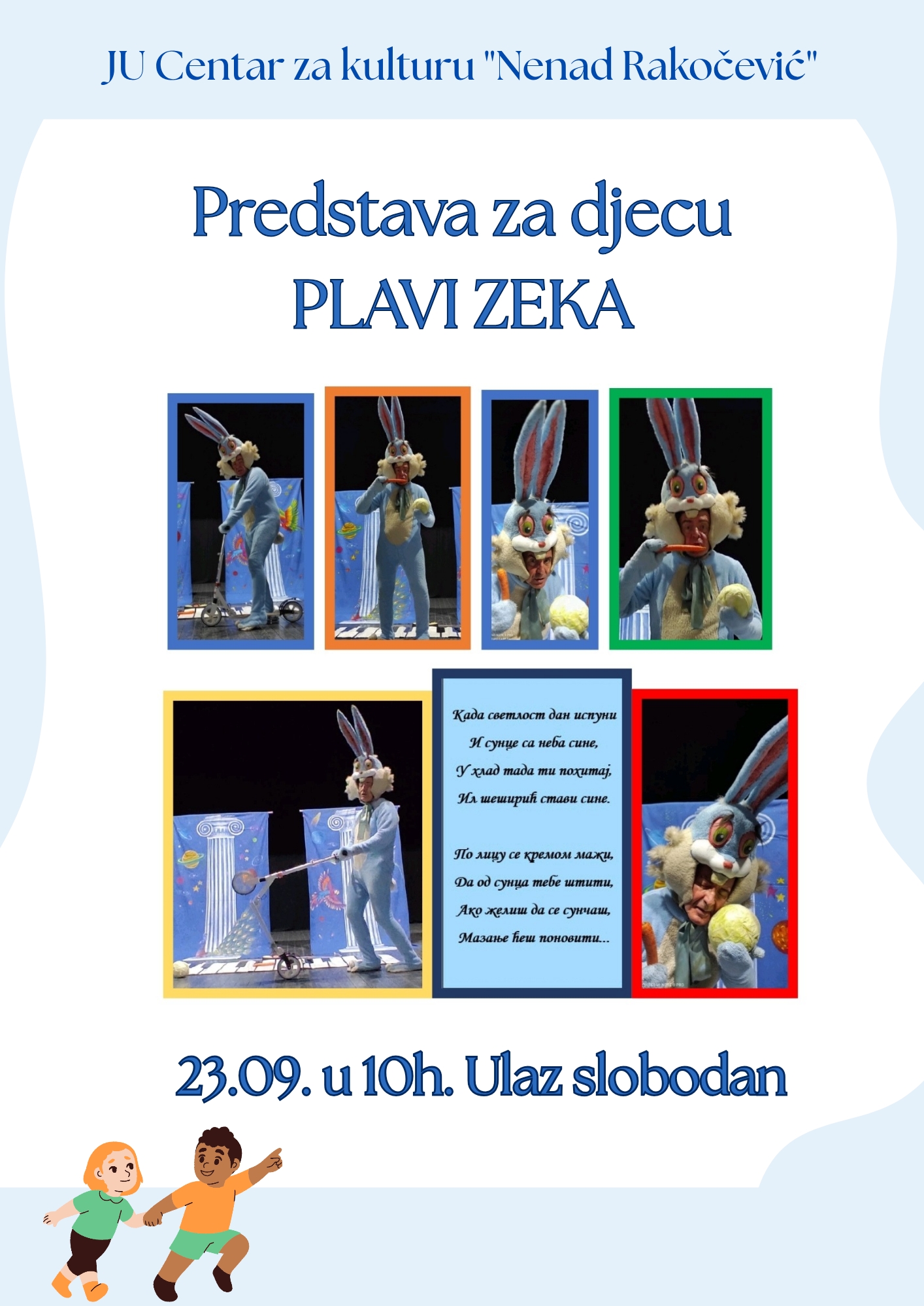 Predstava za djecu PLAVI ZEKA
